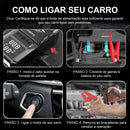 Auxiliar de Partida 12V e Compressor de Ar 150psi Portátil com Power Bank + Brinde especial