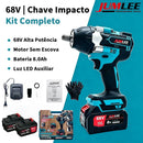 Chave de Impacto Sem Fio Brushless 2100N.M 68V Profissional + Brinde especial